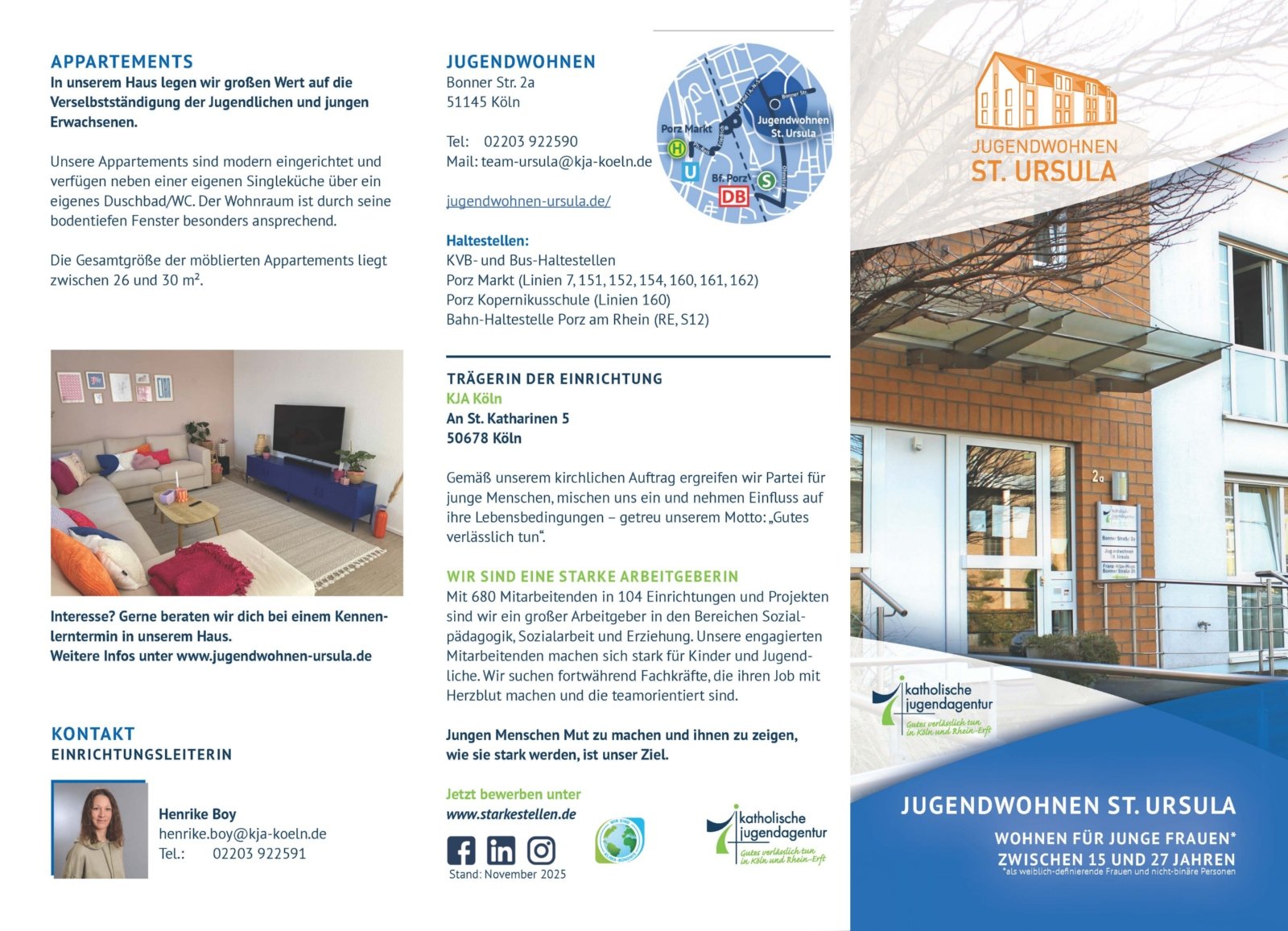 2025-11-13- KJA Köln - JSA - Flyer JuWo Ursula_fin_Seite_1 (c) KJA Köln